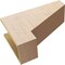 Ekena Millwork 8"W x 24"D x 16"H Classic Clemmons Rough Cedar Woodgrain TimberThane Corbel, Primed Tan CORUR08X24X16CLERCPR - alternate 2